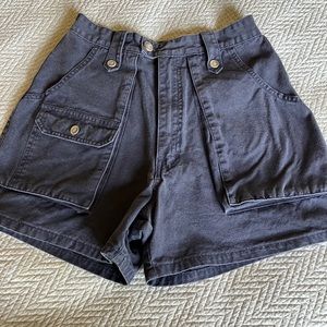 Vintage 80’s Banana Republic Outback Shorts, vintage size 8, rare navy (1988)